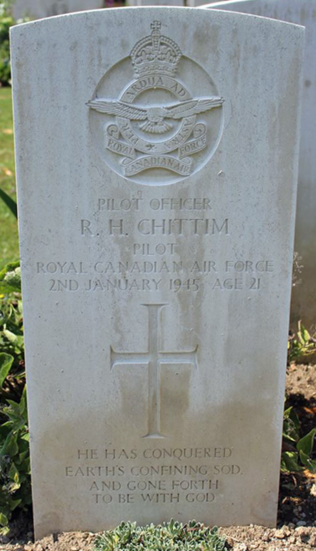 P/O Richard Hugh Chittim<br/><br /><br />died January 2nd, 1945